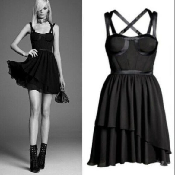 Versace for H&M Silk Corset Strappy Babydoll Dress - Picture 1 of 5